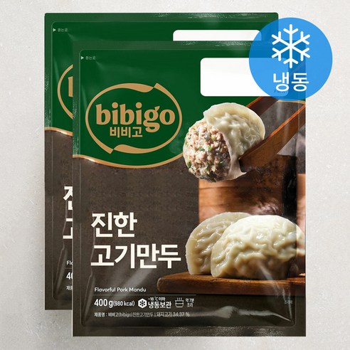 비비고 진한고기만두 (냉동), 400g, 4개