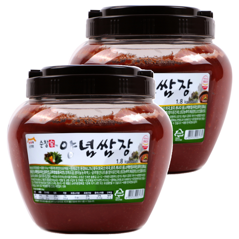 순창가 양념 쌈장, 1.8kg, 2개