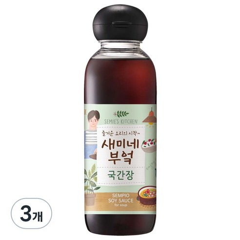 샘표 새미네부엌 국간장, 450ml, 3개