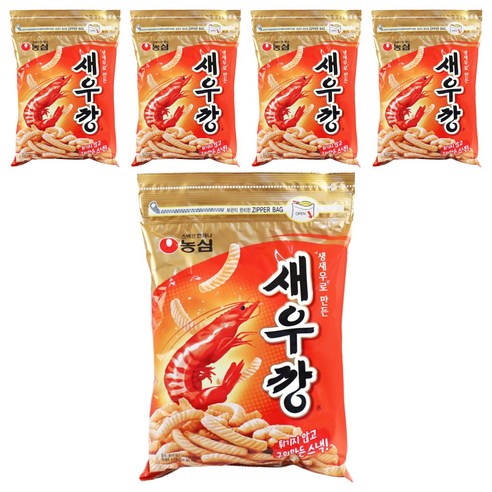농심 새우깡, 400g, 5개