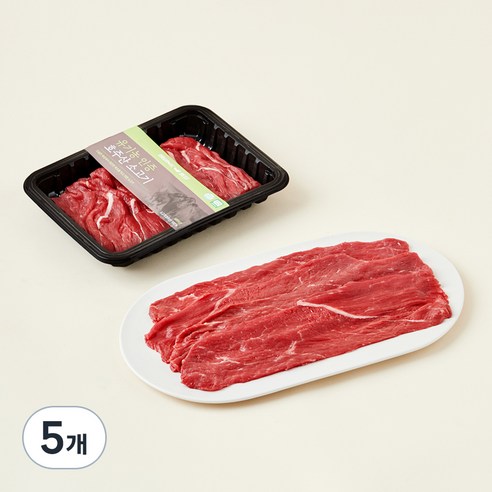 동원홈푸드 유기농 인증 정육 불고기용 (냉장), 200g, 5개