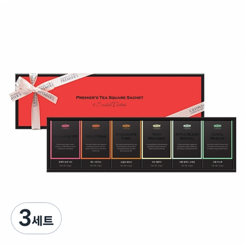 프리미어스 티백 에디션 선물세트, 6종, 3세트
