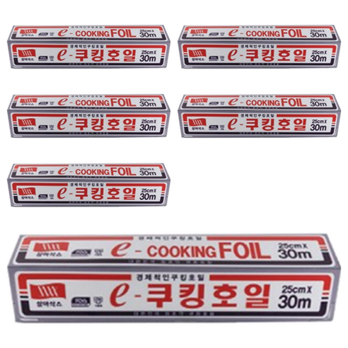 삼아삭스호일 e 쿠킹호일 25cm x 30m, 6개