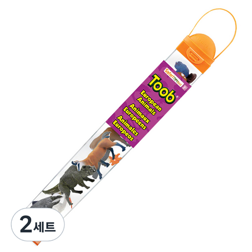 사파리엘티디 유럽동물 튜브 세트 European Animals 102488, 2세트