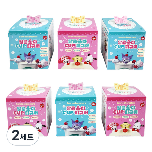 PINKMANGO 산리오 달콤소다 컵 피규어 6p 세트 랜덤발송, 2세트