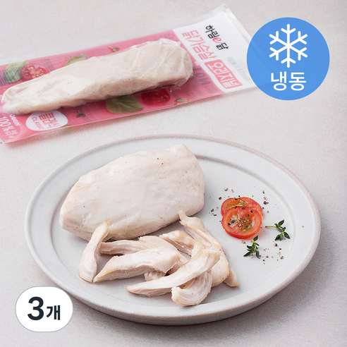 하림이닭 닭가슴살 오리지날 (냉동), 100g, 3개