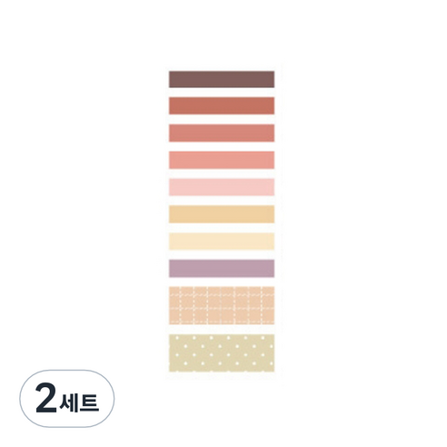 온업 DIY 다이어리 꾸미기 테이프 세트 ST25, 타입5, 2세트