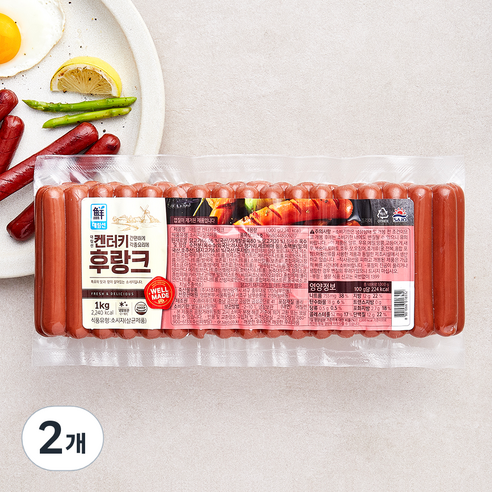 대림선 켄터키 후랑크, 1kg, 2개