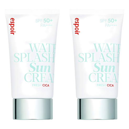 에스쁘아 워터 스플래쉬 선크림 프레쉬 시카 SPF50+ PA++++, 60ml, 2개