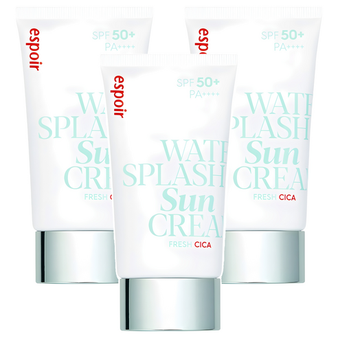 에스쁘아 워터 스플래쉬 선크림 프레쉬 시카 SPF50+ PA++++, 60ml, 3개