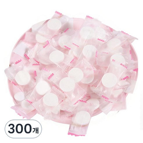 떼루와 실크 압축 코인 마스크팩 시트지, 300개