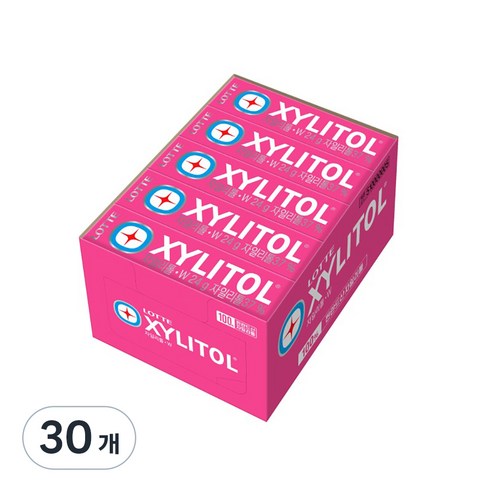 롯데자일리톨 츄잉껌 W, 24g, 60개