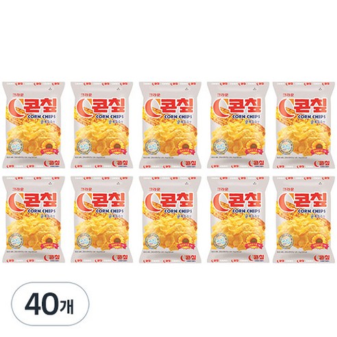 크라운 C콘칲 스낵, 44g, 40개