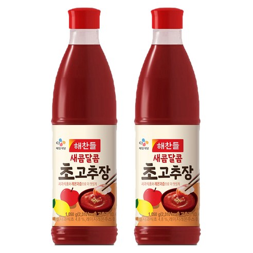 해찬들 새콤달콤 초고추장, 1.05kg, 2개