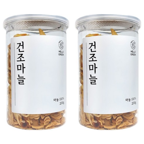 헬로우그린 건조 마늘, 200g, 2개