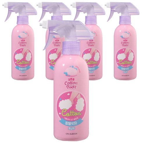 온더바디 코튼풋 발을 씻자 풋샴푸 비누향, 1개입, 5개, 385ml