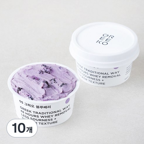 그릭오 블루베리 그릭 요거트, 100g, 2개입, 5개