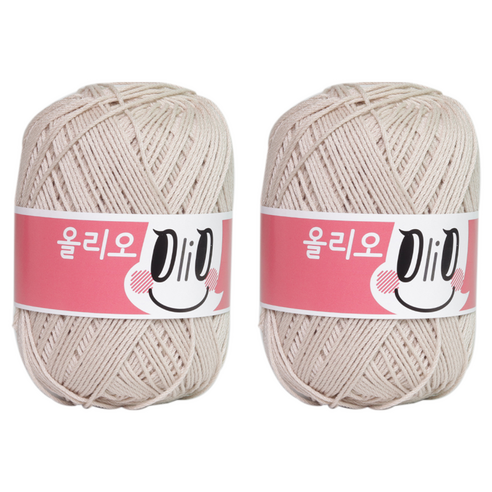 yarna 올리오 뜨개실, 702연베이지, 2개