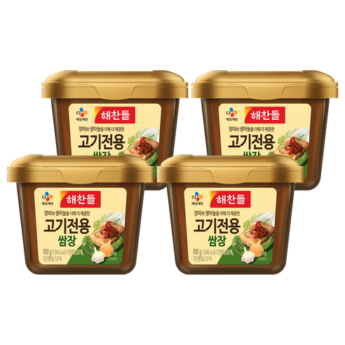 해찬들 고기전용 쌈장, 900g, 4개