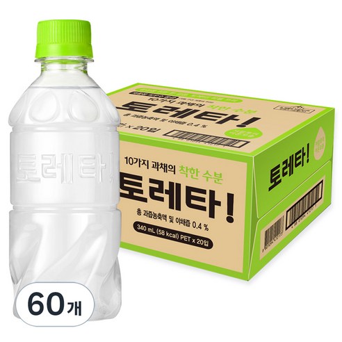 토레타 무라벨 이온음료, 340ml, 60개