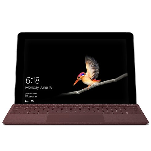 마이크로소프트 2019 Surface Go 10 + 버건디 타입커버, 펜티엄, 128GB, 8GB, WIN10 S, KAZ-00010