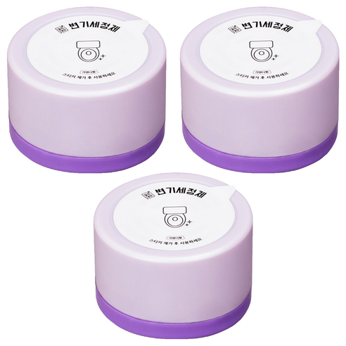 깔끔대장 깨끗한보라 변기세정제, 150g, 3개