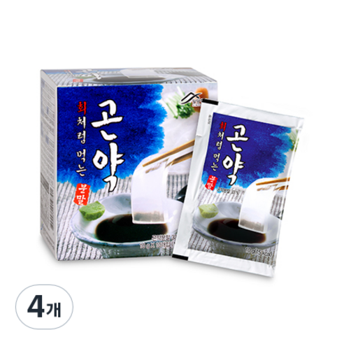 밀양한천 회처럼 먹는 곤약분말, 100g, 4개