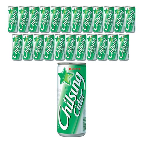칠성사이다 슬릭캔, 330ml, 24개
