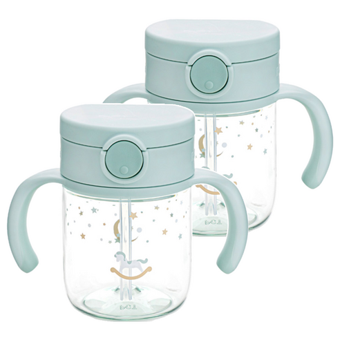 릿첼 아스타 유아용 빨대컵 200ml, 2개, 민트