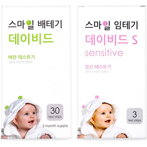 스마일랩 스마일 데이비드 배란테스트기 30p + 데이비드 S 임신테스트기 3p, 1세트