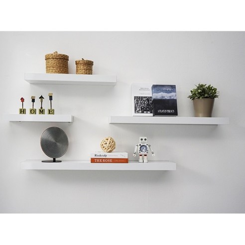 깔끔하고 실용적인 무지주 선반