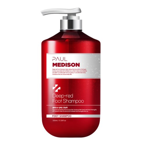 PAUL MEDISON Deep-red大容量角蛋白護理足部清潔劑 510ml+沐浴球