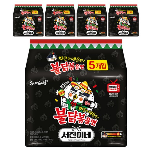 tvN 서진이네 삼양 불닭볶음면 봉지라면 멕시코불닭, 25개