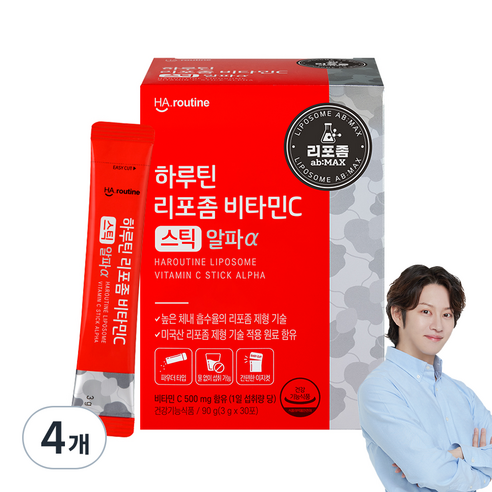 하루틴 리포좀 비타민C 스틱 알파 30p, 6개, 90g