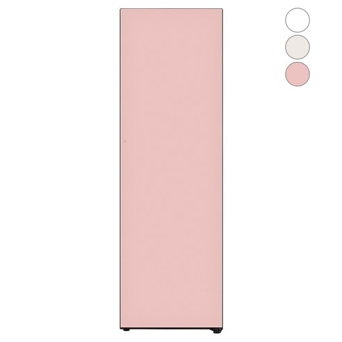 [색상선택형] LG전자 컨버터블 패키지 오브제컬렉션 김치냉장고 오토도어 글라스 324L Z322AA3, 핑크, Z322GP3S, 핑크