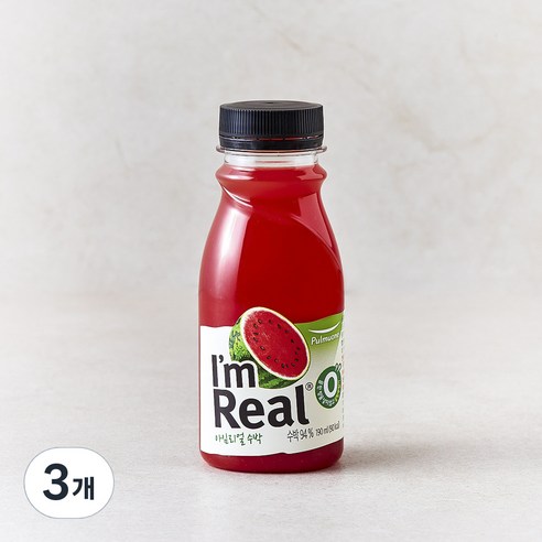 아임리얼 수박 주스, 190ml, 3개