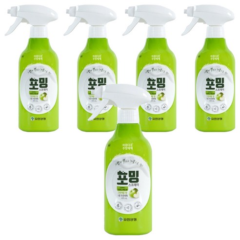 유한양행 포밍 스프레이 주방세제 용기, 485ml, 5개