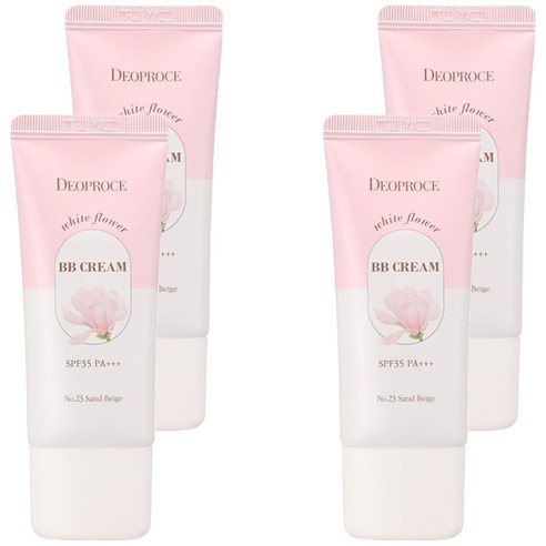 디오프러스 화이트 플라워 비비크림 SPF35 PA+++, 23호 샌드베이지, 30g, 4개