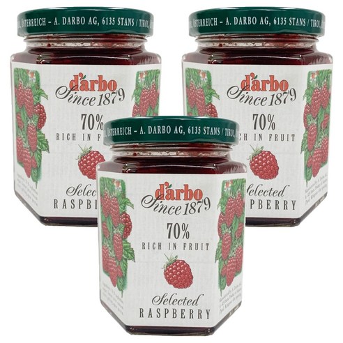 다보 라즈베리잼, 200g, 3개