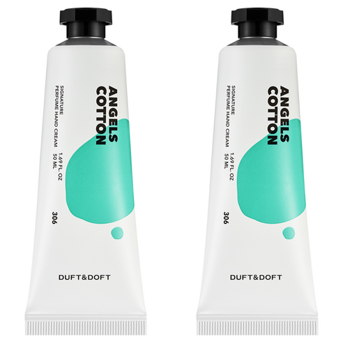 더프트앤도프트 시그니처 퍼퓸 핸드크림 엔젤스코튼, 50ml, 2개