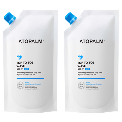 아토팜 탑투토 워시 리필형, 250ml, 2개