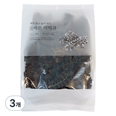 석하 올바른 미역귀, 400g, 3개