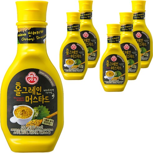 오뚜기 홀그레인머스타드, 280g, 6개