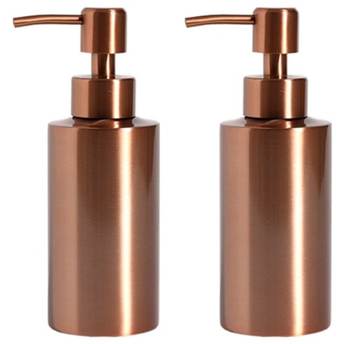 모나코올리브 스테인레스 샴푸 린스 호텔식 디스펜서 250ml, 브론즈, 2개