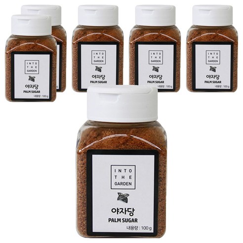 딜리셔스마켓 천연설탕 팜슈거 야자당, 100g, 6개