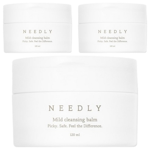 니들리 마일드 클렌징 밤, 120ml, 3개