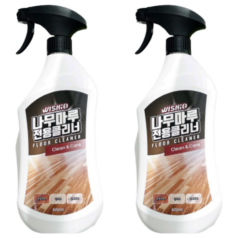 위시오 나무마루 전용 클리너, 800ml, 2개