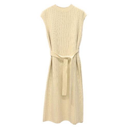르네제이 Belted Knit Long Vest
