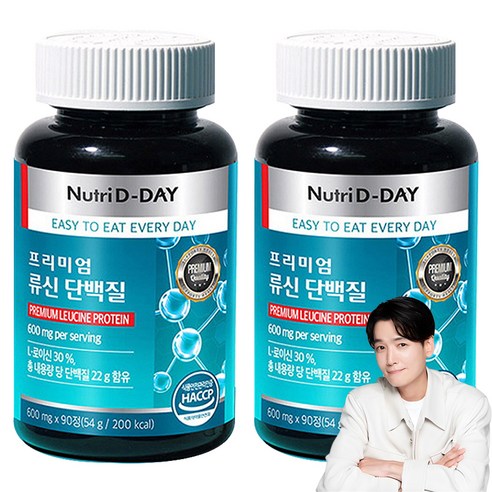 뉴트리디데이 프리미엄 류신 단백질 54g, 90정, 2개