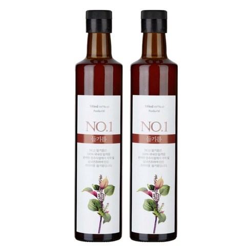 앤오일 들기름, 300ml, 2개